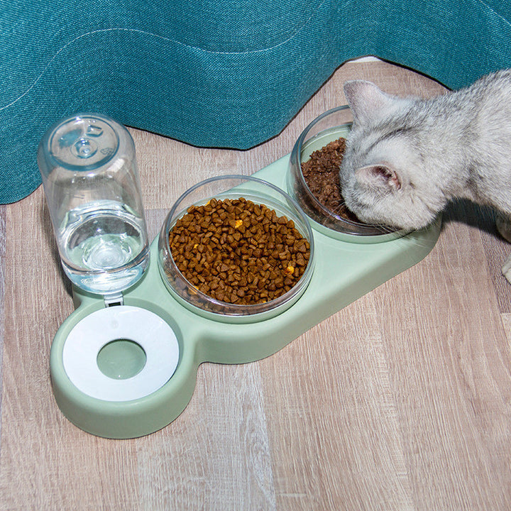 Portaciotole 3 in 1 per Cani e Gatti - Scomparti per Acqua, Cibo e Snack Scuccia™