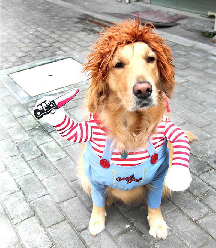 Costume di Halloween per Cani Taglia Piccola e Media - Vestito Spettrale per Animali Domestici Scuccia™