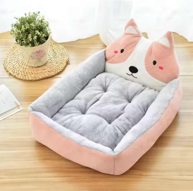 Cuccia Letto per Animali Domestici - Design Cartoni Animati, Morbida e Lavabile Scuccia™