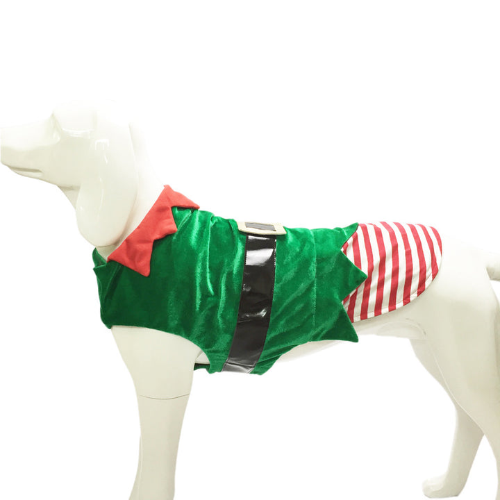 Costume Natalizio per Cani - Vestito Babbo Natale Regolabile e Caldo per Inverno Scuccia™